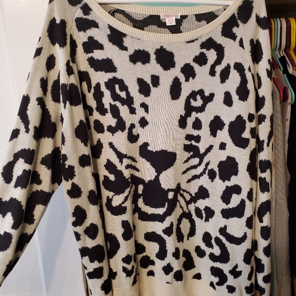 Leopard face sweater